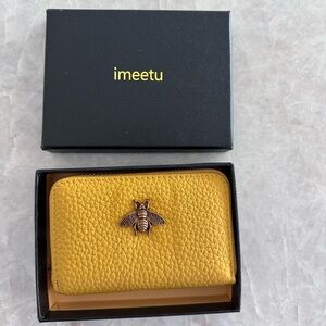 New imeetu RFID Wallet with Bee Accent